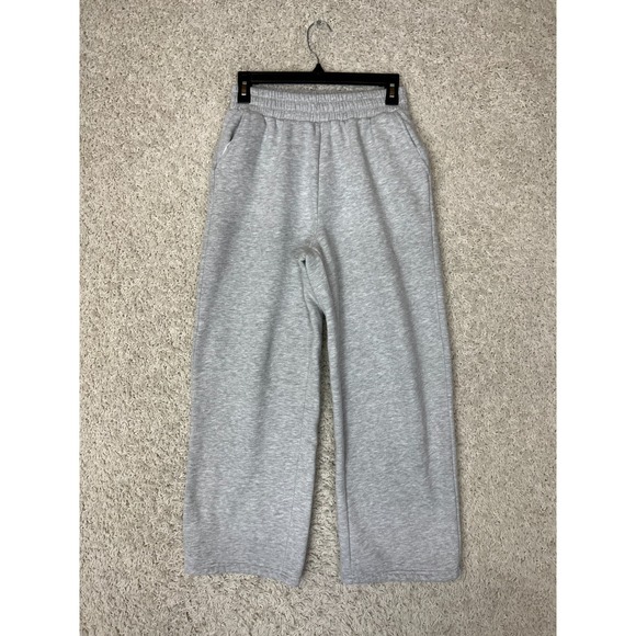 Trendy Queen Pants - Trendy Queen Sweatpants Womens Small Gray Wide Leg Elastic Waist Comfort